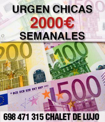  !!!SE NECESITAN CHICAS!!! MUCHISIMO TRABAJO!! ALOJAMIENTO  rosas SEMANALES
