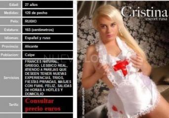CRISTINA RUSA MUY Y Y CALIENETE VEN CONOCEREE BENIDORM