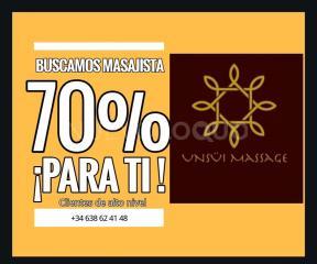 GANA % EN UNSÜI COMO MASAJISTA BENEFICIOS INSUPERABLES!!!