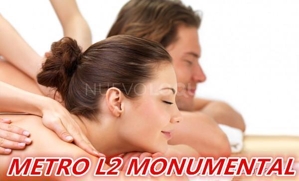  MASAJISTAS ASIATICAS CON CARRER DIAGONAL METRO L MONUMENTAL