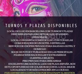  acompañantesALTO STANDING -TURNOS Y PLAZAS MAYO- FORMULA  BARCELONA
