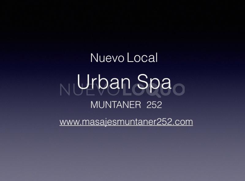  Urban Spa. Muntaner . Nuevo local