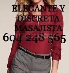 ELEGANTE Y DISCRETA MASAJISTA