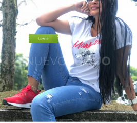 Lorena, caribeña hermosa de paso en gerona