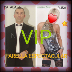 PARELLA ESPECTACULAR RUSA CATALA MORBO VICI  HRS.(  rosas ) .