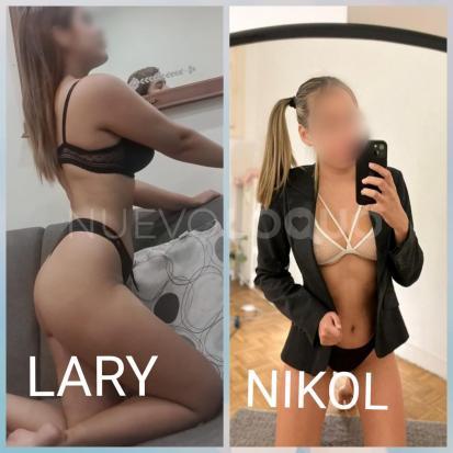   con larisa y nikol para ti y tu amigo , nos va muy bien