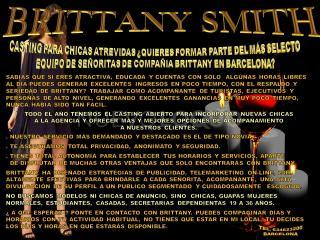 CASTING PARA CHICAS PRESUMIDAS,