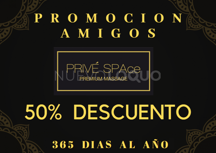   ESPECIAL % DE   Privé SPAce - Premiun Massage®