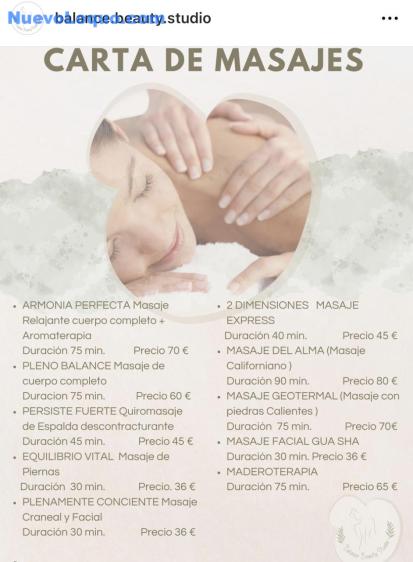  Masajista profesional estética y belleza