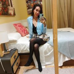 Estudiante  divertida española