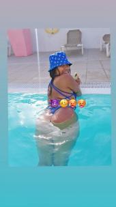 Danna colombiana joven en Playa del Ingles